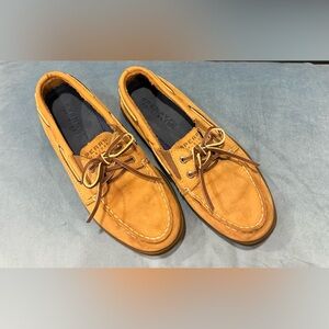 Sperry Boy’s Brown Boat Shoes 1.5